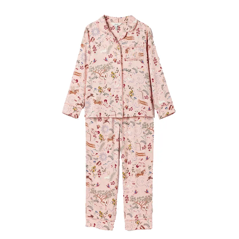 Joules Kids Sleeptight Pyjamas - Pink Carousel